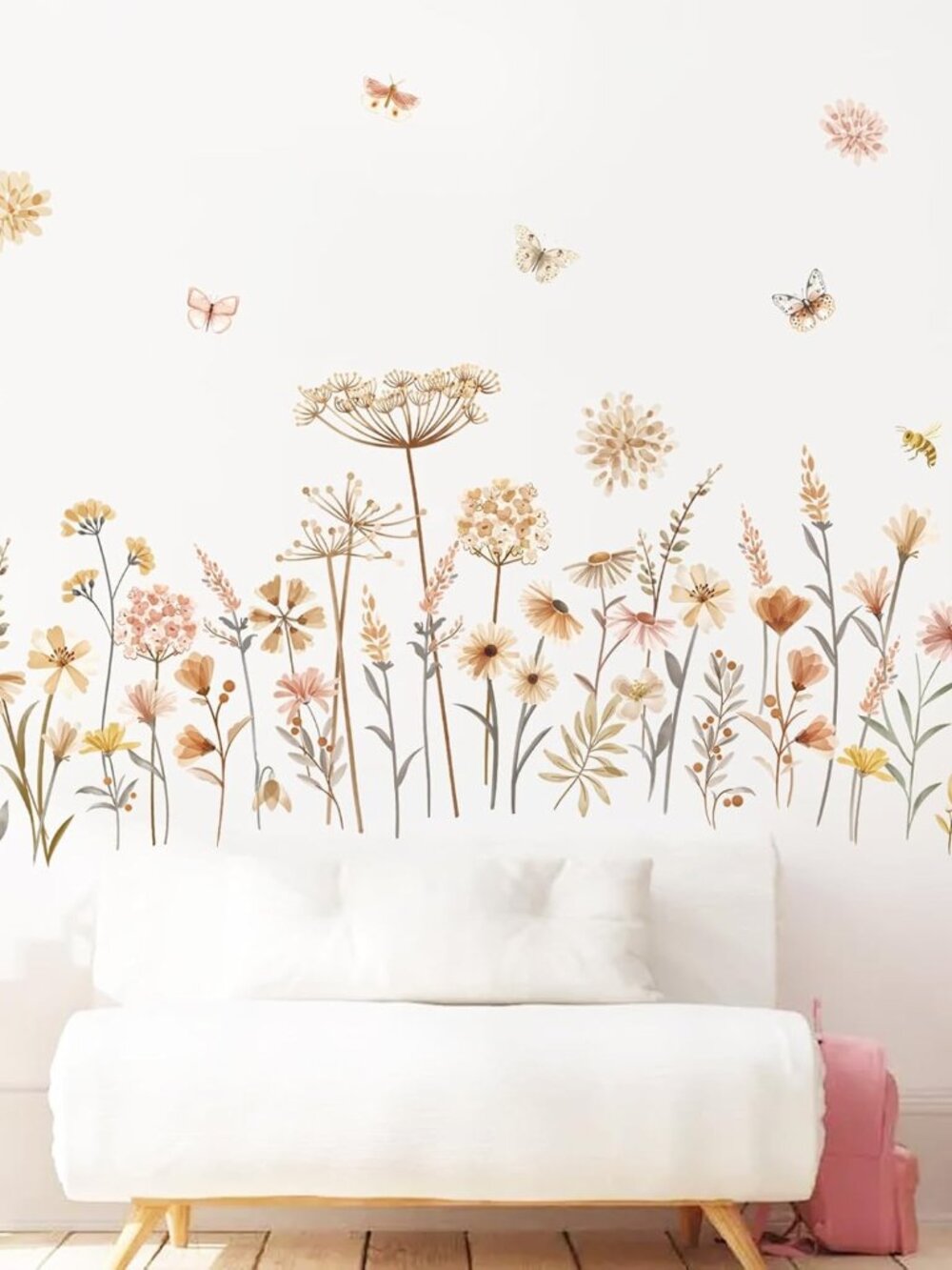 Boho Garden Flower Wildflower Floral Wall Decals Stickers